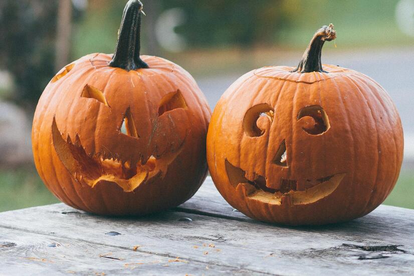 10月31日にはアメリカの各家庭に飾られる、ハロウィーンの有名なカボチャの彫刻。写真:ベキル・ドンメズ ハロウィン・カボチャ