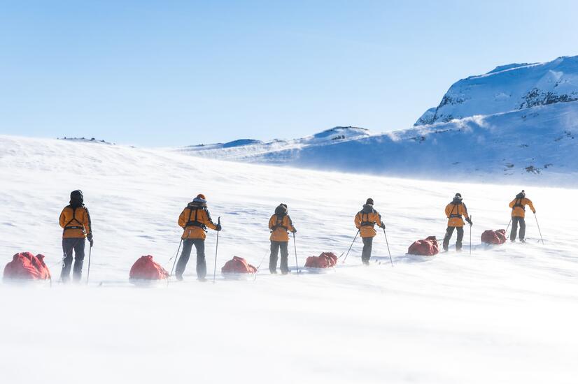 ノルウェー、フィンセでの遠征。