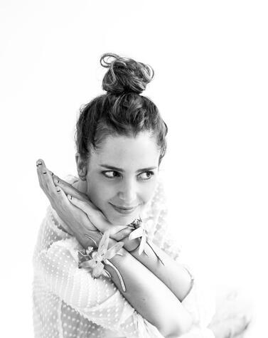 マドリードの工房でのクルス