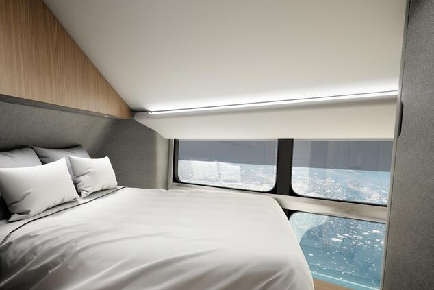 旅行豪華な飛行船北極点北極圏リモート北極点オーシャンスカイ。