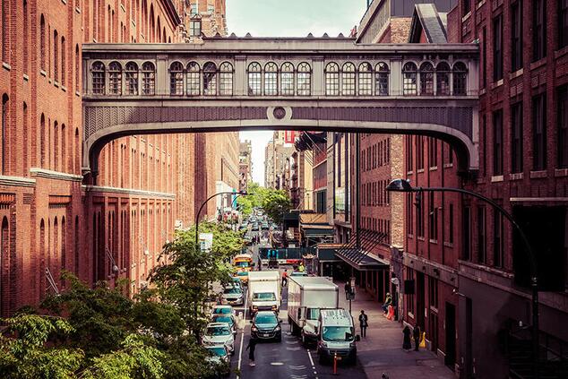 ニューヨークのミートパッキング地区。