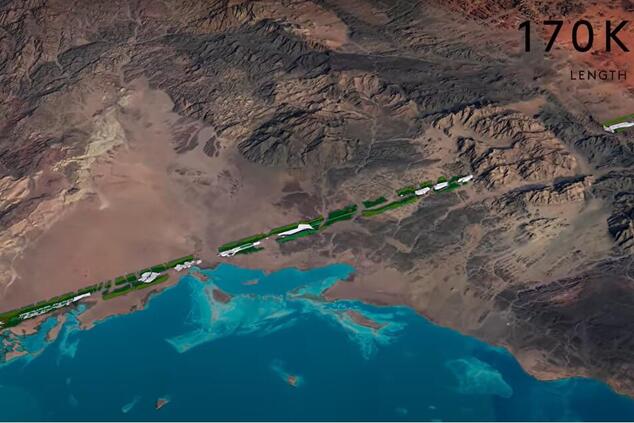 「ザ・ライン」は、人口100万人、全長170キロメートルの都市で、NEOMの自然地域の95%を保護し、車も道路も二酸化炭素排出量もゼロにします。 ザ・ライン・ネオム・シティ