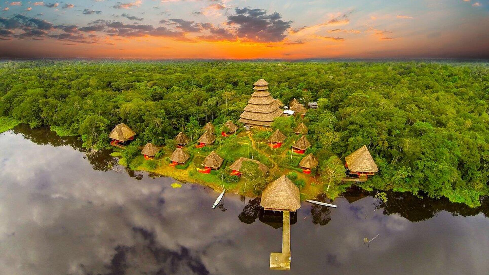 ナポ野生生物センター航空写真