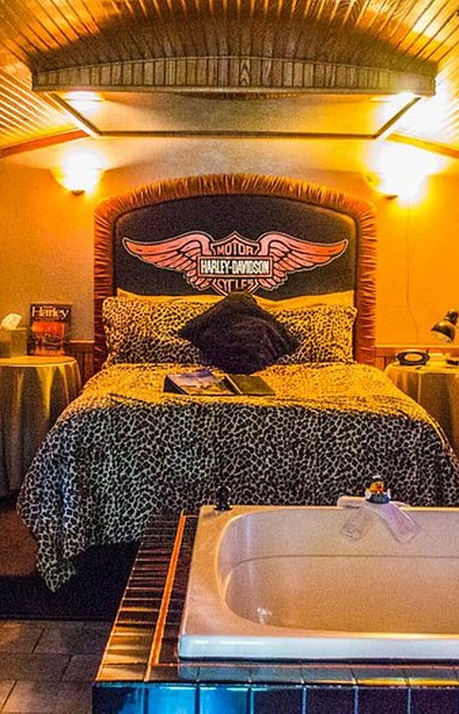 ハーレーダビッドソンにインスパイアされた部屋。 写真室